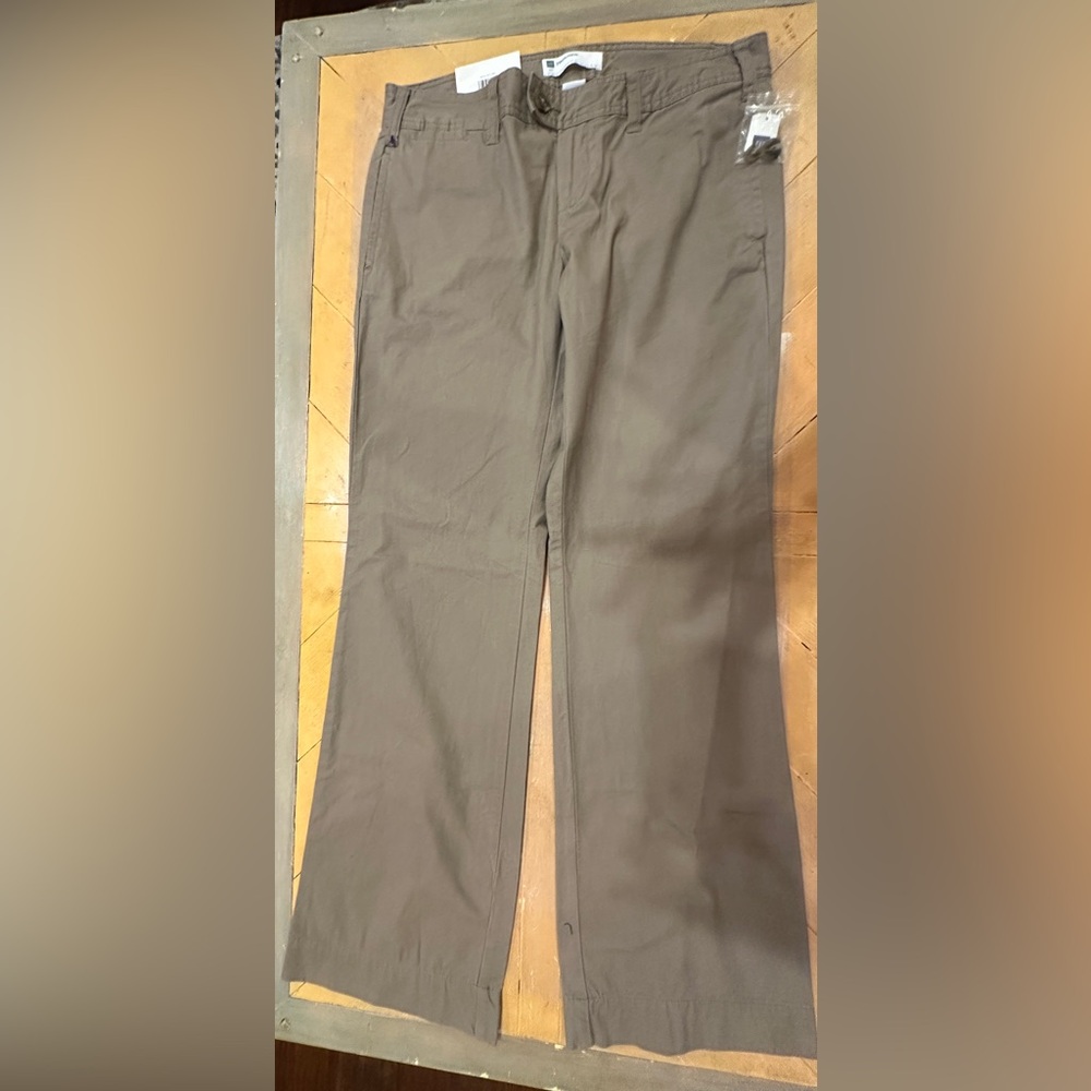 Gap Pants Womens 10 L Brown Favorite Khaki Trouser Bootcut Mid Rise